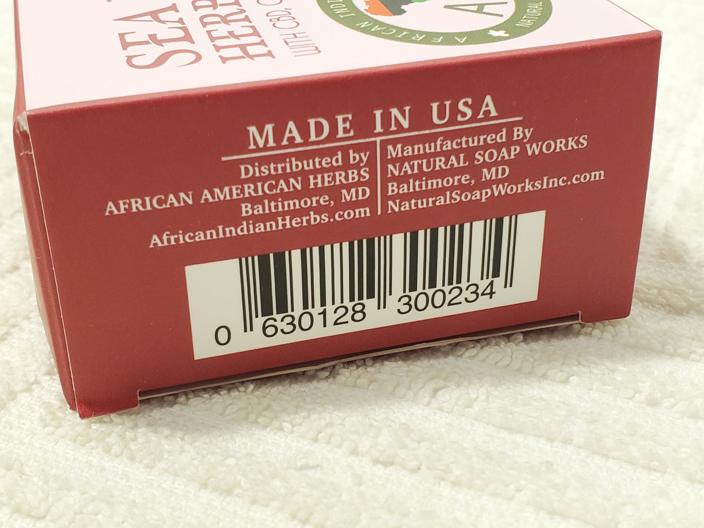 African Indian Herbs Sea Moss Herbal Soap 3.5 oz Bar