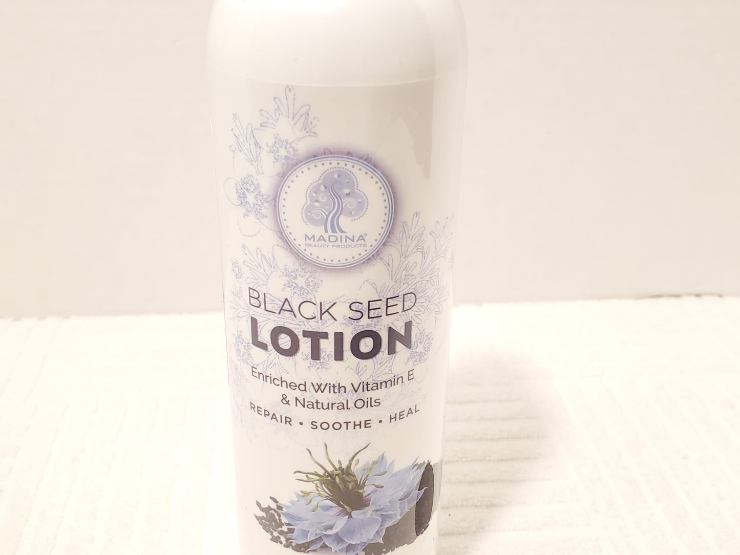 Black Seed Lotion Vitamin E Natural Oils Madina Beauty Products 11 oz