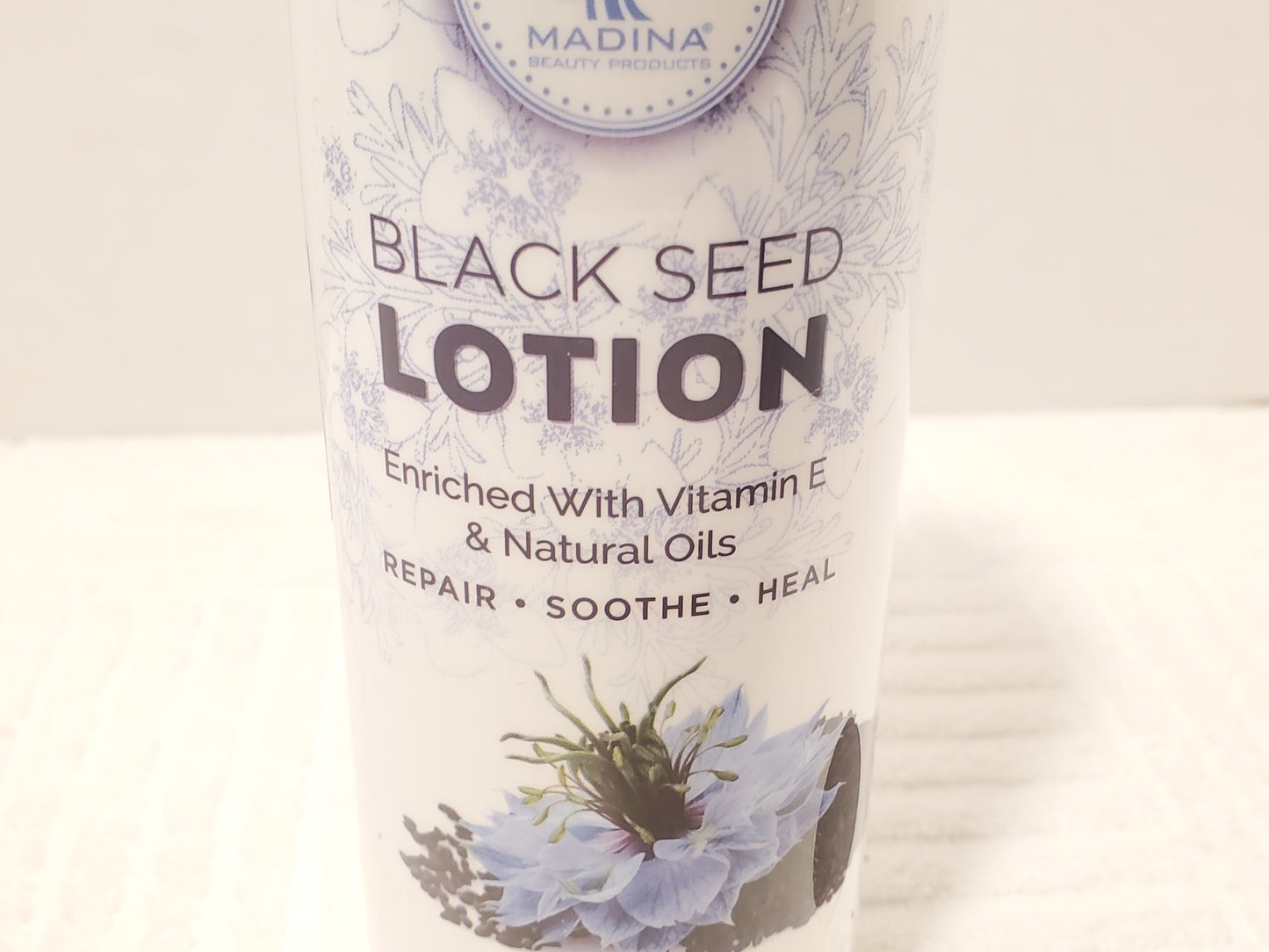 Black Seed Lotion Vitamin E Natural Oils Madina Beauty Products 11 oz