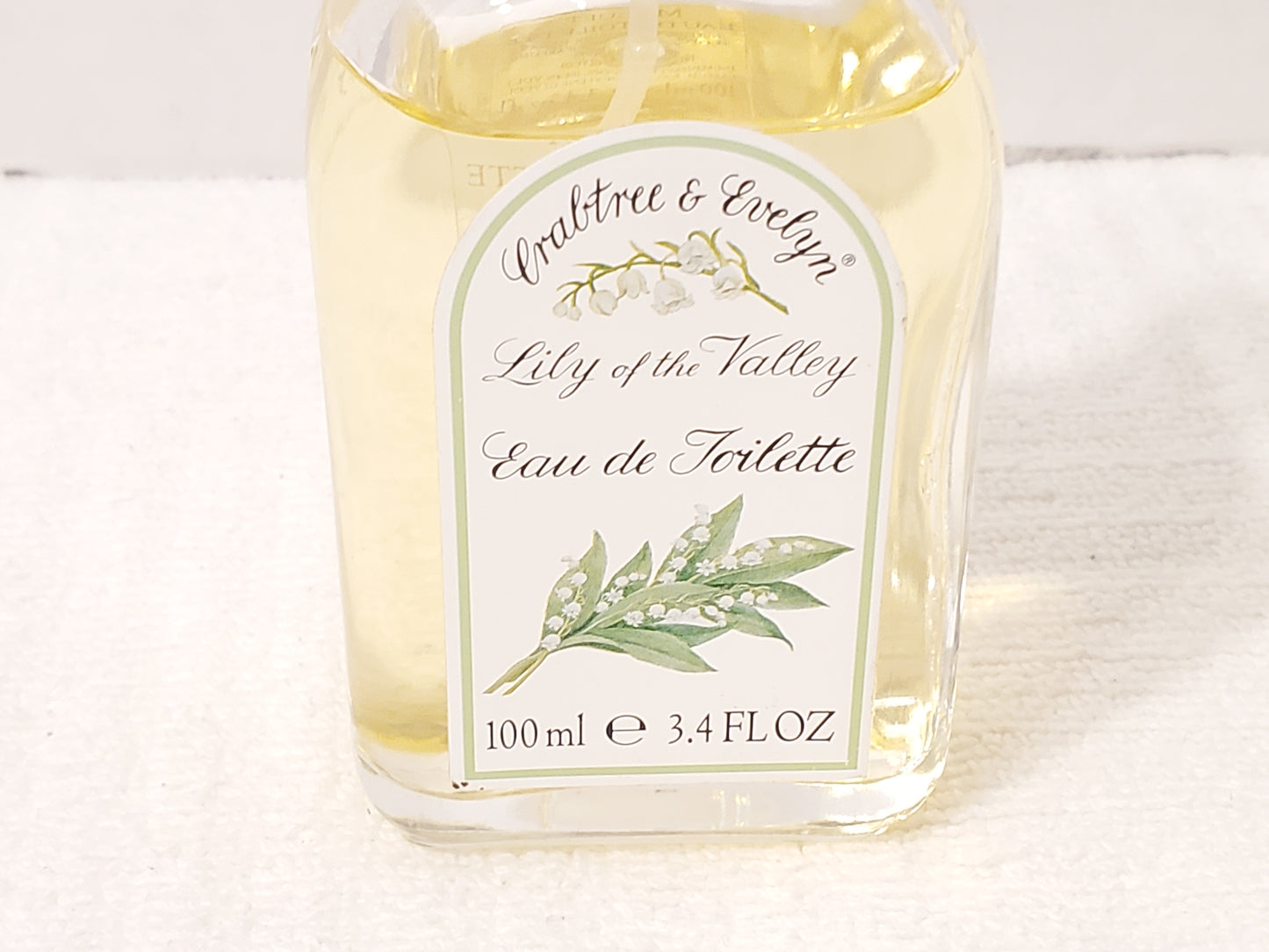 Vintage Crabtree Evelyn Lily of the Valley Eau de Toilette 3.4 oz Bottle Perfume Spray