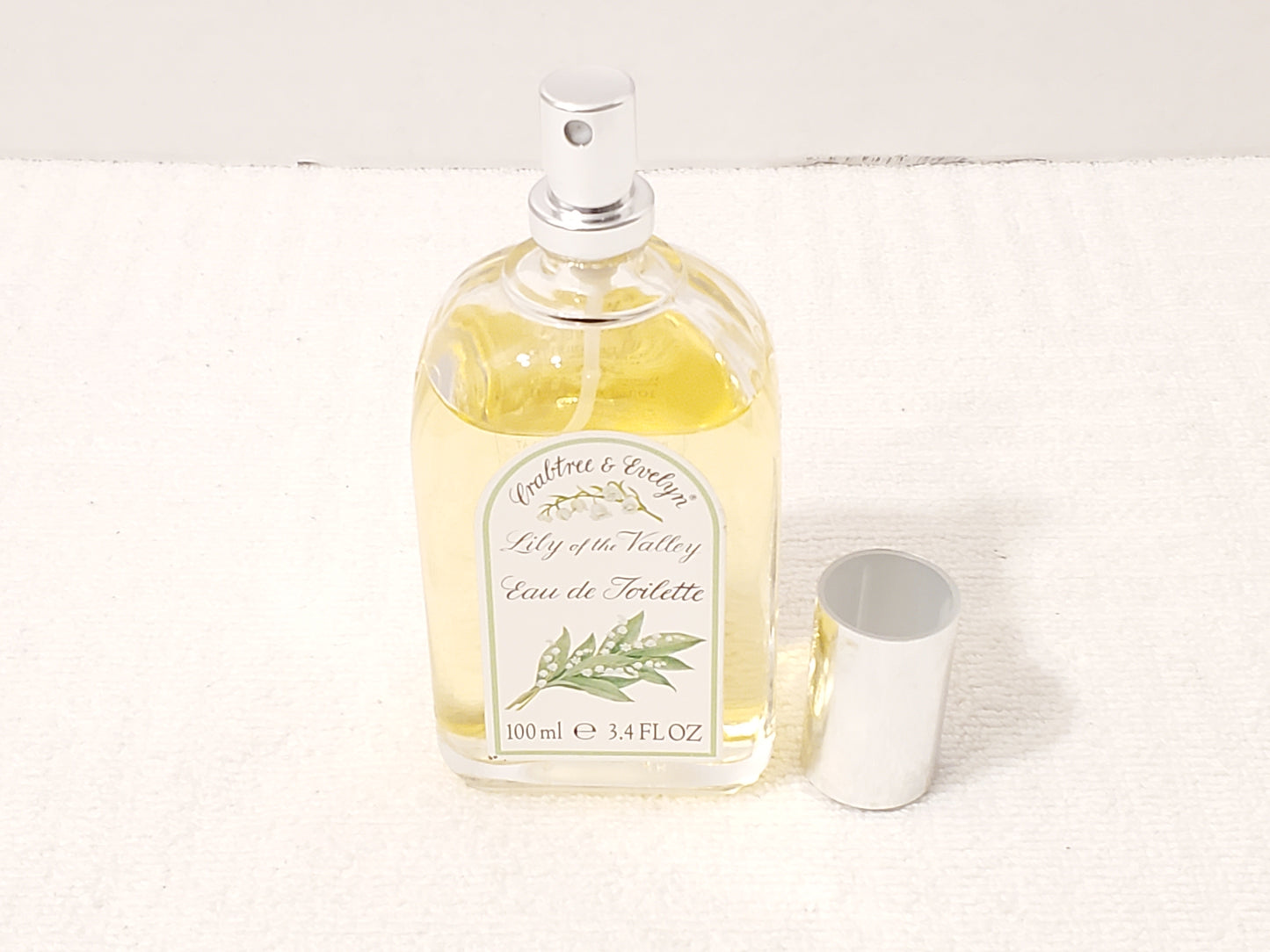 Vintage Crabtree Evelyn Lily of the Valley Eau de Toilette 3.4 oz Bottle Perfume Spray